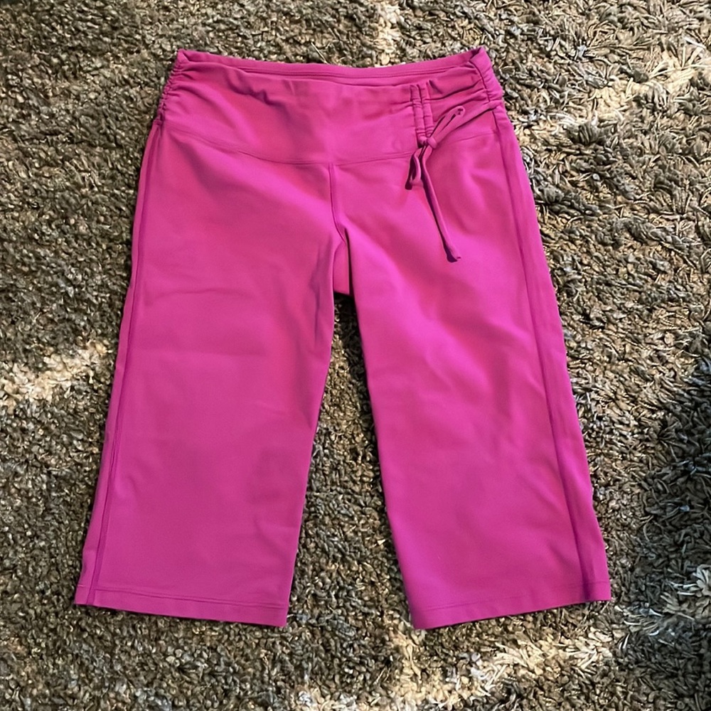 PrAna like new knee length work out pants pink